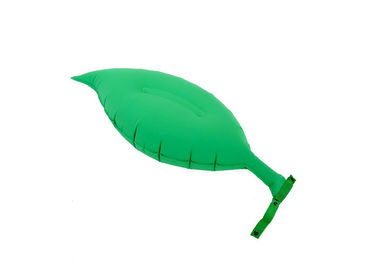 Schlafenaufblasbare Reise Pillow grünes Blatt-Form-Polyester/Baumwollstoff fournisseur