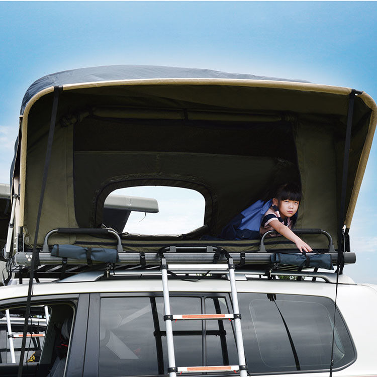 Schwarzes Auto-Dach-Zelt der Farbe4*4 im Freien, leben knallen oben oben Zelt auf Auto fournisseur